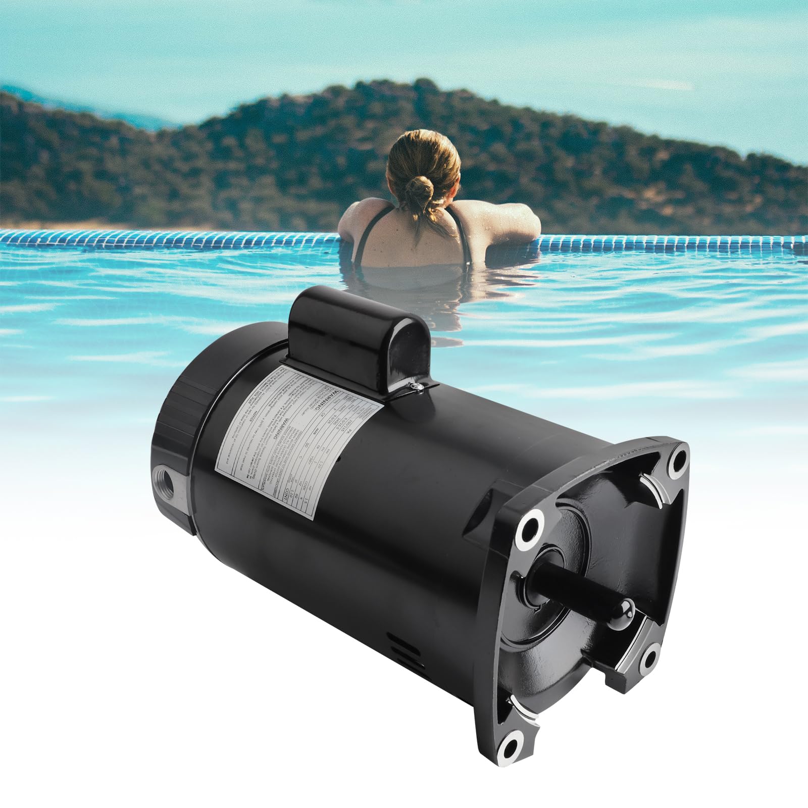 Amazon.com : KAVIUS B2854 Pool Pump Motor 1.5 HP Square Flange 56Y